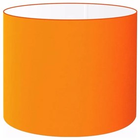 Cúpula Abajur Cilíndrica Cp-8018 Ø40x25cm Laranja