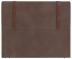 Cabeceira Cama Box King 193cm Estofada Glory Veludo Marrom Z04 - Mpoze