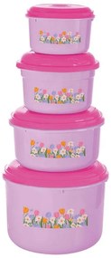 Kit Potes Redondos Tulipas Cassis 4 Peças