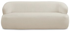 Sofá Decorativo 2 Lugares Charlote 180cm Sala de Estar Pés em Madeira Bouclê Bege G88 - Gran Belo