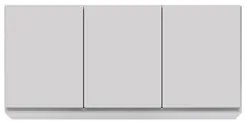 Armário Aéreo de Cozinha 120cm 3 Portas Virgínia Branco - Lumil