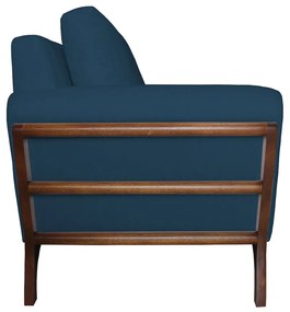 Poltrona Decorativa Sabrina Veludo Azul Marinho