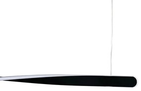 Pendente Fita Linear 100X4Cm Led 24W 3000K Bivolt Preto - Usina Import...