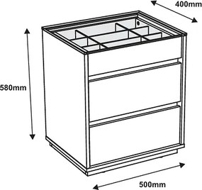 Mesa De Cabeceira Belize Fendi - Casa D Móveis