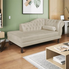 Recamier Diana 185cm Lado Esquerdo Corano Bege - ADJ Decor