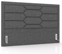 Cabeceira Cama Box Casal King 195cm Texas Z37 Linho Cinza Escuro - Mpo