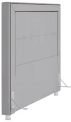 Cabeceira Cama Box Casal King 195cm Paolla Z37 Veludo Cinza - Mpozenat
