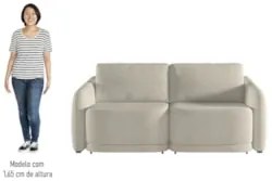 Sofá Cama Casal para Sala 236cm Polska Z08 Boucle Bege - Mpozenato