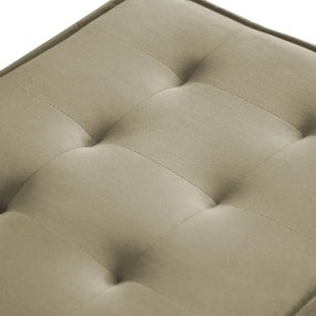 Puff Decorativo Coímbra 60x80 Suede Nude
