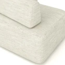 Sofá Ilha Com Chaise 449cm Living Moby Linho Cru Z08 - Mpozenato