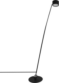 Luminaria De Piso Led Aluminio Preto 15W 3000K 2,30M Effect