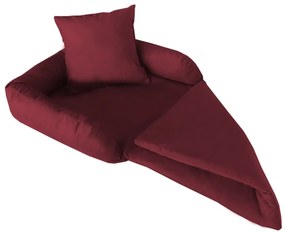 Protetor Para Sofá para Cães ou Gatos Pequeno Porte Fofinho Pet Protect Suede Bordô