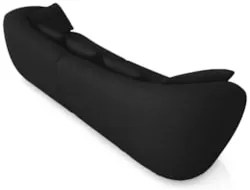 Sofá 3 Lugares 272cm Orgânico Pé Madeira Yume Veludo Preto Z55 - Mpoze