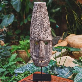 Máscara de Madeira Timor Leste 64cm