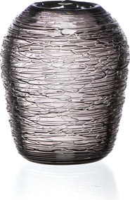 Vaso Murano Rocca P  Quartzo Fume