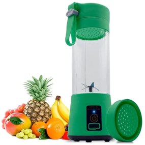 Mini Liquidificador Portátil Processador Squeeze Recarregável Verde