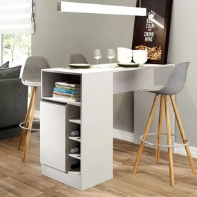 Bancada Balcão Gourmet Mesa Cozinha Multiuso Branca