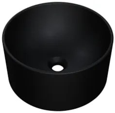 Cuba Pia Para Banheiro Redonda 26cm Celine C08 Preto - Mpozenato