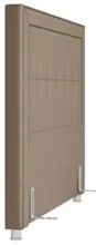 Cabeceira Cama Box Casal King 195cm Paolla Z37 Sintético Bege - Mpozen