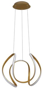 Pendente Onda Ø50X40Cm Led 36W 3000K Bivolt / Dourado |S&l Iluminação... (Dourado)