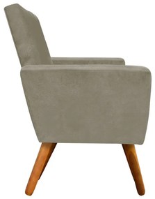 Namoradeira Nina Suede Pés Palito Castanho D'Rossi - Marrom Rato