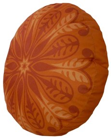 Almofada Redonda Ravi Cheia em Tons Terracota 40x40cm - ARI-0329