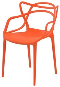 Cadeira Allegra em Polipropileno cor Laranja - 44935 Sun House