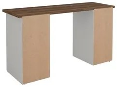 Mesa para Computador Escrivaninha Due Web Nogal/Branco - Artany