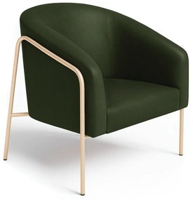 Poltrona Sala Industrial Alta Champanhe Stella Sintético PU D03 - D'Rossi - Verde