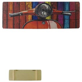 Quadro Decorativo MDF Colorido 20x60 Lambreta - D'Rossi