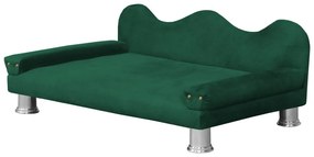 Cama Sofá Pet Meg Para Cães E Gatos Elegante e confortável Suede Verde Bandeira