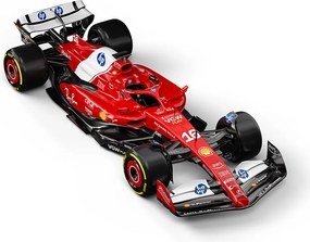 Modelo 1.2 Carro de Corrida CL Artesanal Fibra de Vidro e Polietileno Decorativo F1 SF-24 2024 Vermelho/Branco G53 - Gran Belo