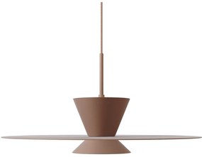 Pendente Tule Ø50X25Cm 1Xmr16 - Usina 25120/50 (BT - Branco Texturizado, Igual a Cor 1)