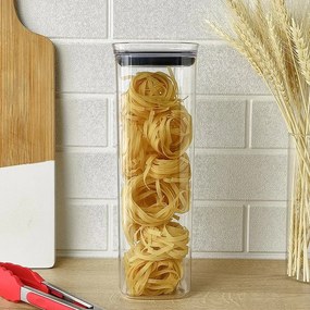 Pote Hermético de Acrílico Quadrado (0,45L - 1L- 1,5L - 2L)