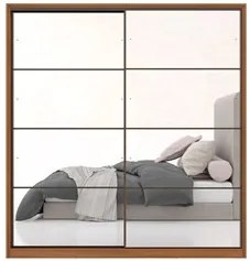 Guarda Roupa Casal 2 Portas 2 Com Espelhos 3 Gavetas Belga D02 Amendol