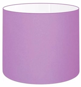 Cúpula em tecido cilíndrico abajur luminária cp-4143 35x25cm lilás