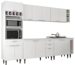 Armário de Cozinha CP07 Para Pia 120cm Pérola Z34 Branco - Mpozenat