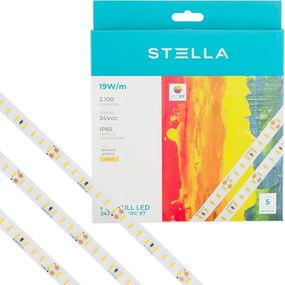 Fita De Led 19W Por Metro 24V 3000K 5M Ip65 Full Pro