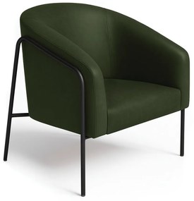 Poltrona Sala Industrial Alta Preto Stella Sintético PU D03 - D'Rossi - Verde