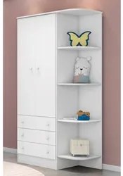 Guarda Roupa Infantil 2 Portas Doce Sonho Branco - Qmovi