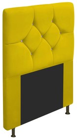 Cabeceira Solteiro França A05 c/ Strass 90 cm para Cama Box Corano - ADJ Decor