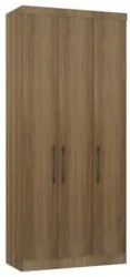 Guarda Roupa Modulado 102cm com 3 Portas Delphi Avelã L01    - Mpozena