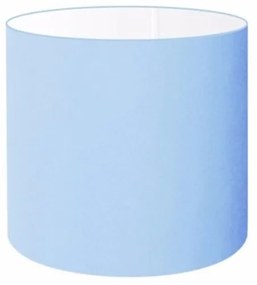 Cúpula Abajur Cilíndrica Cp-7005 Ø18x18cm Azul Bebê