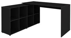Conjunto Escritório Home Office 4 Peças Nil A06 Preto - Mpozenato