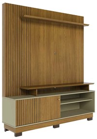 Home Theater Homero MDP 2 Prateleiras até 65 Cumaru/Opala G97 - Gran Belo