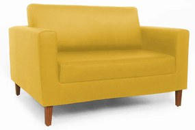 Namoradeira Decorativa Gabriela Suede Amarelo