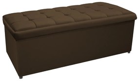 Calçadeira Copenhague 195 cm King Size Suede Marrom - ADJ Decor