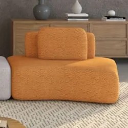 Sofá Modular 174cm Living Sala de Estar Moby Boucle Telha Z08 - Mpozen