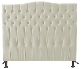 Cabeceira Cama Box Casal King 195cm Capitonê Sofia Suede Bege - Sheep Estofados - Bege
