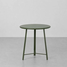 Mesa Lateral Matis Redonda Verde Musgo - 44,5cmx42cm